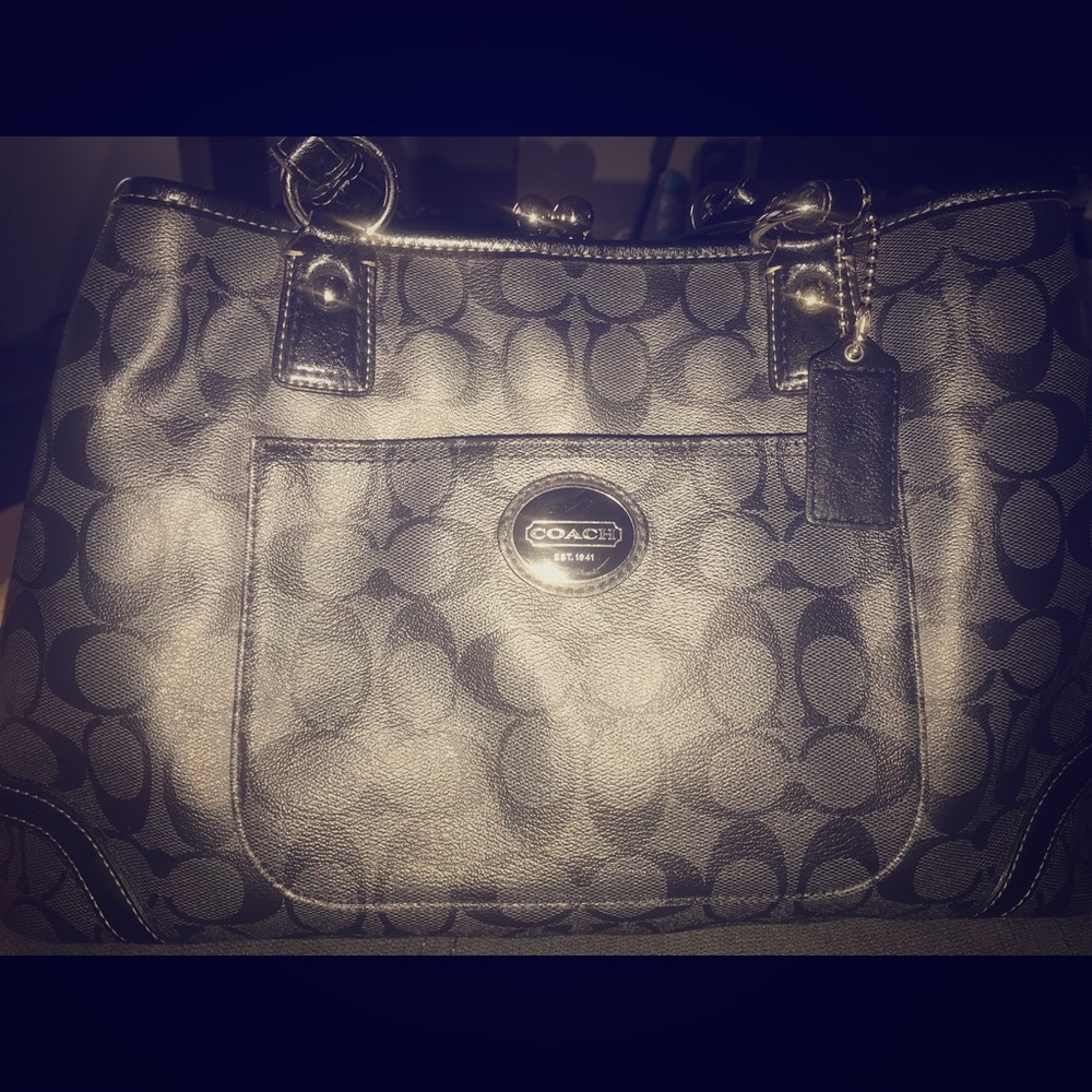 Coach Peyton Framed Shopper